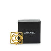 Secondhand Chanel Gold Plated CC Square Lock Brooch
