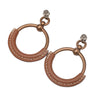 Hermès Gold Plated Barenia Loop Earrings Secondhand