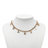 Chanel CC Gold Plated Letters Pendant Necklace Secondhand