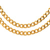 Chanel Gold Plated Double Strand Link Chain Necklace Secondhand