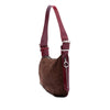 Fendi Sequin and Crystal Embellished Suede Oyster Shoulder Bag Secondhand