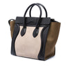 Celine Mini Tricolor Nubuck and Calfskin Luggage Tote Secondhand