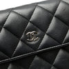Chanel Quilted Lambskin Flap Long Wallet Secondhand