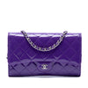Chanel CC Quilted Patent Wallet On Chain Secondhand