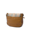 Burberry Haymarket Check Coated Canvas and Calfskin Flap Shoulder Bag Secondhand