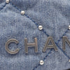 Chanel Mini Denim Studded 22 Handbag Secondhand