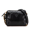 Secondhand Prada Tessuto Trimmed Nappa Chain Crossbody