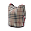 Burberry Haymarket Check Coated Canvas Lorne Bucket Bag Secondhand