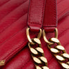 Saint Laurent Medium Quilted Chevron Sheepskin College Satchel Secondhand