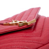 Saint Laurent Medium Quilted Chevron Sheepskin College Satchel Secondhand