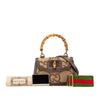 Gucci Small Jumbo GG Canvas Bamboo 1947 Top Handle Bag Secondhand
