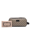 Gucci GG Supreme Double Zip Toiletry Case Secondhand