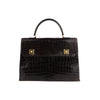 Secondhand Custom Crocodile Piano Bag - '70s