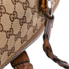 Secondhand Gucci Medium GG Canvas Bamboo Bar Tote
