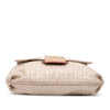 Fendi Zucchino Metallic Canvas Flap Crossbody Secondhand