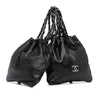 Chanel CC Calfskin Dual Twin Chain Handbag Secondhand
