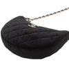 Chanel CC Quilted Velour Half Moon Chain Crossbody Secondhand
