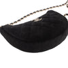 Chanel CC Quilted Velour Half Moon Chain Crossbody Secondhand