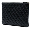 Chanel CC Bicolor Quilted Lambskin Clutch Secondhand