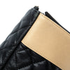 Chanel CC Bicolor Quilted Lambskin Clutch Secondhand