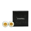 Chanel Resin CC Button Clip on Earrings Secondhand
