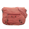 Secondhand Balenciaga Lambskin Motocross Classic Folk Messenger Bag