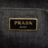 Prada Small Denim Canapa Logo Satchel Secondhand