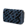 Chanel Denim and Velvet Wallet On Chain Secondhand