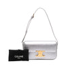 Celine Triomphe All Over Laminated Calfskin Claude Shoulder Bag Secondhand