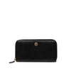Secondhand Chanel CC Textured Calfskin Button Zip Around Wallet