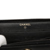 Secondhand Chanel CC Textured Calfskin Button Zip Around Wallet