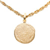 Chanel CC Gold Plated Centaur Medallion Pendant Necklace Secondhand