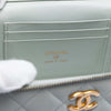 Chanel Small Quilted Lambskin Sweet Camellia Vanity Case with Chain Secondhand