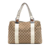 Gucci Medium GG Canvas Bamboo Libeccio Tote Secondhand