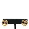 Chanel CC Gold Plated Round Push Back Earrings Secondhand