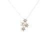 Chanel CC Silver Plated Beads and Rhinestones Star Pendant Necklace Secondhand