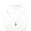 Chanel CC Silver Plated Beads and Rhinestones Star Pendant Necklace Secondhand