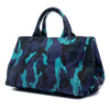Prada Canvas Canapa Logo Camouflage Satchel Secondhand