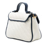 Gucci Mini GG Marmont Matelasse Diagonal Leather Torchon Top Handle Bag Secondhand