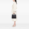 Burberry House Check Trimmed Grainy Calfskin Horn Toggle Tote Secondhand