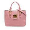 Miu Miu Goatskin Madras Satchel Secondhand
