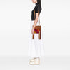 Chloé Small Calfskin and Suede Patchwork Fringe Jane Crossbody Secondhand