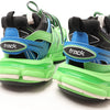 Balenciaga Track Panel Style Mesh and Nylon Sneakers in Green x Black, Size 36 EU Secondhand