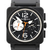 Bell & Ross BR03-94-S 05034 SS & Rubber AT Watch with Black Dial Secondhand