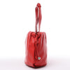 Bottega Veneta Bulb Smooth Leather Shoulder Bag in Red Secondhand
