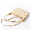 Bottega Veneta Cassette Maxi Intrecciato Leather Crossbody Bag in Beige Secondhand