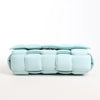 Bottega Veneta Padded Cassette Maxi Intrecciato Leather Shoulder Bag in Blue Secondhand