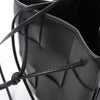 Bottega Veneta Cassette Mini Bucket Maxi Intrecciato Leather Handbag in Black Secondhand
