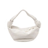 BOTTEGA VENETA Double Knot Mini Leather Handbag in White Secondhand