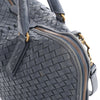 Bottega Veneta Intrecciato Leather 2Way Handbag in Navy Blue 194403 Secondhand